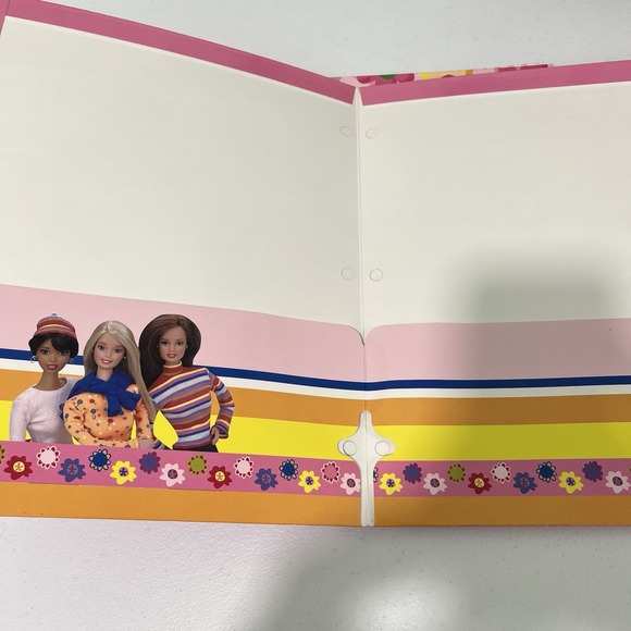 New Rare 2000s Vintage Barbie Portfolio Folders Lot of 3 School Supplies Y2K - Picture 6 of 10
